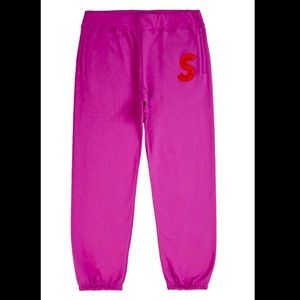 Supreme S Logo Sweatpants-Bright Purple (FW20) Siz